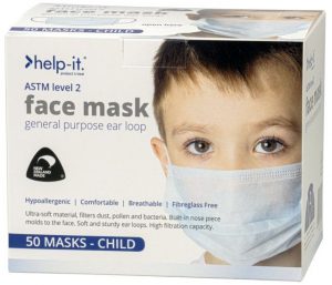 Disposable Face Masks – 50 Pack (Child)