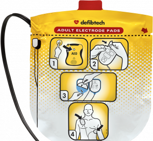 Defibtech Lifeline View AED – Adult Defibrillation Pads Package