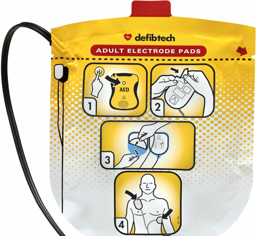 Replacement AED Defibrillation Pads for adults